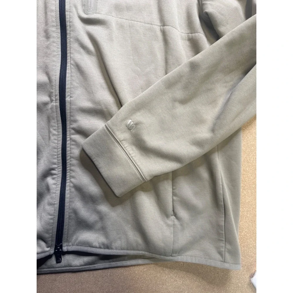 Mens‎ VRST  Gray Full Zip Hooded Jacket Athletic Performance Activewear $89